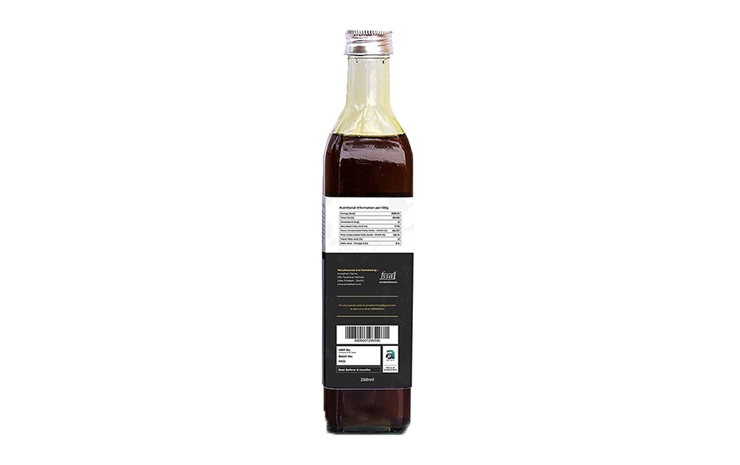 Anveshan Wood Pressed Mustard Oil    Plastic Bottle  250 millilitre